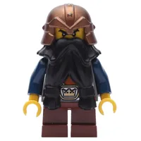 Dwarf, Black Beard, Copper Helmet