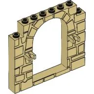 Door Frame 1 x 8 x 6 with Moulded Stone Print and Clips