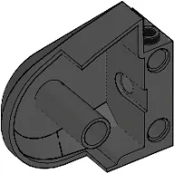 Animal / Creature Body Part, Dinosaur Body Quarter with Pin Holes