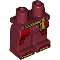 Hips and Dark Red Legs with Tan Sash/Belt Armour Plating, Steel Toes