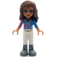 Olivia - Dark Azure/White Race Suit