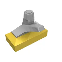 Tap 1 x 2 Base with Light Gray Spout