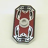 Shield Rectangular with Stud, Knights Kingdom Vladek Scorpion Print (Non-Sticker)