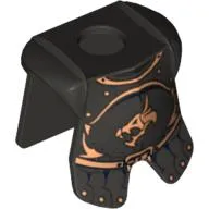 Minifig Neckwear Armor Breastplate with Leg Protection, Kingdoms Dragon Head and Belt Print