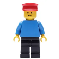 Blue Torso, Black Legs, Red Hat