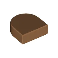 Tile Round 1 x 1 Half Circle