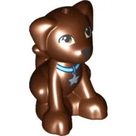 Animal, Dog, Small Sitting with Collar and Star Tag Print (Dash)