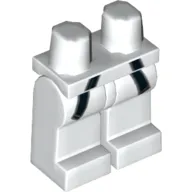 Hips and White Legs with Judo Black Belt Ends Print