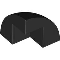 Brick Round Corner, Curved 2 x 2 x 1 2/3 Quarter Dome with 1 Cutout