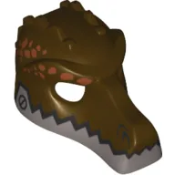 Mask Crocodile with Silver Lower Jaw Print