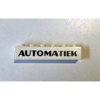Brick 1 x 6 without Bottom Tubes with Cross Side Supports with 'AUTOMATIEK' Black Print