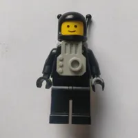 Classic Spaceman, Black with Jetpack (3842b Helmet)