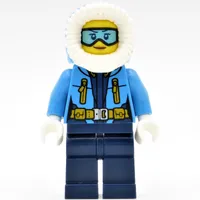 Arctic Explorer, Hood, Printed Light Blue Goggles