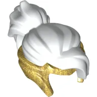 Hair and Tiara, Pearl Gold Print