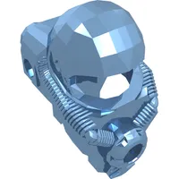 Helmet - Space with 2 Rear Studs