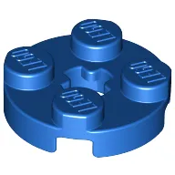 Plate Round 2 x 2 with Axle Hole Type 1 (+ Opening)