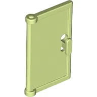 Door 1 x 2 x 3 with Vertical Handle, Round Handle Holes on Back