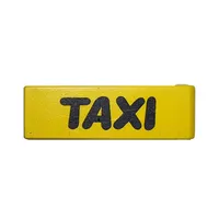 Duplo Door 1 x 4 x 1 with Black 'TAXI' Print