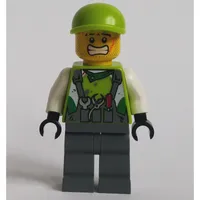 Crew Member Lime Torso, Dark Bluish Grey Legs 3