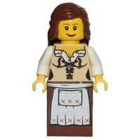 Maiden (Fantasy Era) - Brown Skirt, Reddish Brown Hair