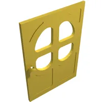 Fabuland, Door 1 x 6 x 7 with Round pane in 4 sections