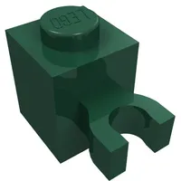 Brick Special 1 x 1 with Clip Vertical [Thick U Clip, Solid Stud]