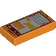 Tile 1 x 2 with Smart Phone, Texting print