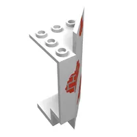 Panel 3 x 3 x 6 Corner with Scattered Bricks Print