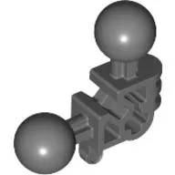Large Figure Skeletal, Limb, Angular 90°, 3 x 3 x 2 with 2 Ball Joints, and Axle Hole