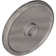 Shield Round with Stud and Raised Rim [Plain]