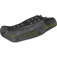 Animal Body Part, Dinosaur, Indoraptor Body with Olive Green Side Stripes and Orange and Black Spots