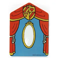 Backdrop for Set 3615-2 / 9131-1, Mirror and Orange Curtains / Alchemy Lab