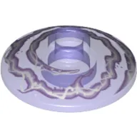 Dish 2 x 2 Inverted [Radar] with Lavender and White Electricity Print