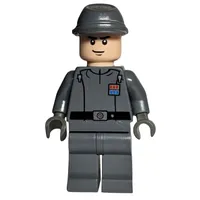 Imperial Officer / Captain / Commandant / Commander, Dark Bluish Gray Uniform, Cavalry Cap, Black Hands