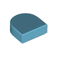 Tile Round 1 x 1 Half Circle