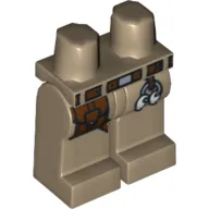 Hips and Dark Tan Legs with Leather Pouch and Belt Print