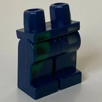 Hips and Dark Blue Legs with Dark Gray and Green Pockets Print