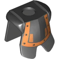 Minifig Neckwear Armor Breastplate with Leg Protection, Karzon Copper Studs & Chain Mail Print