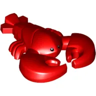 Animal, Lobster with Small Black Eyes with White Pupils Print