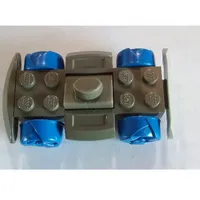Vehicle Base 4 x 6 Racer Base with Blue Wheels