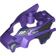 Fairing, Fly Wheel, Wolf Shape with Silver Scaled Armor, Chains and Fangs Print