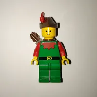 Forestman Archer (Forestmen) - Red, Brown Hat, Red Plume