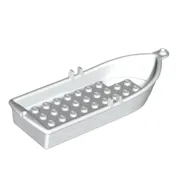 Boat / Rowing Boat 14 x 5 x 2 with Oarlocks [No Hollow Inside Studs]