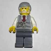 Light Bluish Grey Torso, Dark Bluish Grey Legs, Light Bluish Grey Hair