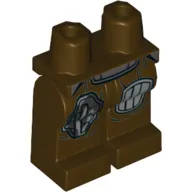 Hips and Dark Brown Legs with Silver Knee Pads Print