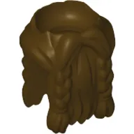 Minifig Neckwear Beard Braided with Hair in Back