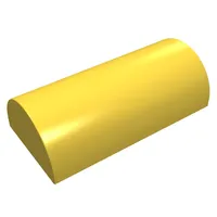 Brick Curved 2 x 4 Double, No Studs, without Groove