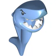Mask Shark Head with Tail and Fin with Eyes and White Teeth Print