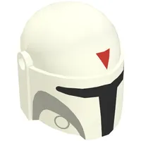 Helmet Mandalorian with Holes, Red Triangle Print (Boba Fett)