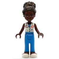 Nandi - White Coat, Dark Blue Legs